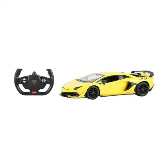 Masinuta Rastar RC - Lamorghini Aventador Svj, galben, 1:14