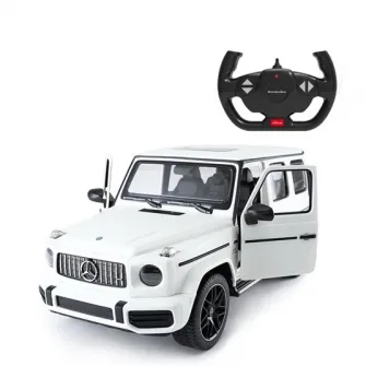 Masinuta Rastar RC - Mercedes-Benz G63, alb, 1:14