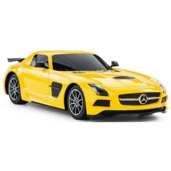 Masinuta Rastar RC - Mercedes-Benz SLS, galben, 1:18