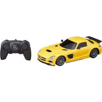 Masinuta Rastar RC - Mercedes-Benz SLS, galben, 1:18