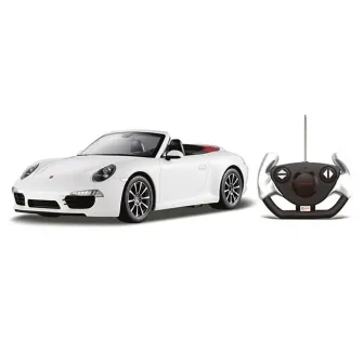 Masinuta Rastar RC - Porsche 911 Carrera S, alb, 1:12