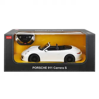 Masinuta Rastar RC - Porsche 911 Carrera S, alb, 1:12