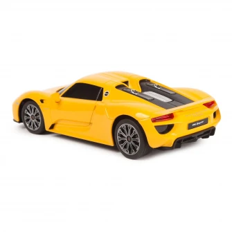 Masinuta Rastar RC - Porsche 918 Spyder, galben, 1:24