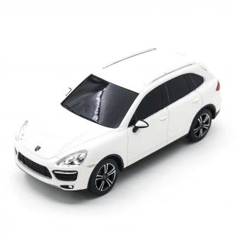 Masinuta Rastar RC - Porsche Cayenne Turbo, alb, 1:24