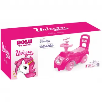 Masinuta Ride-on Dolu - Unicorn, roz