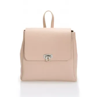 Massimo Castelli, Rucsac din piele cu clapa, Bej deschis