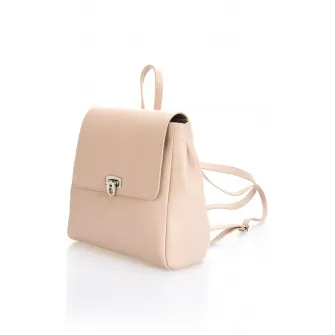 Massimo Castelli, Rucsac din piele cu clapa, Bej deschis