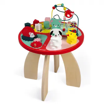 Masuta de activitati Janod - Baby Forest, din lemn