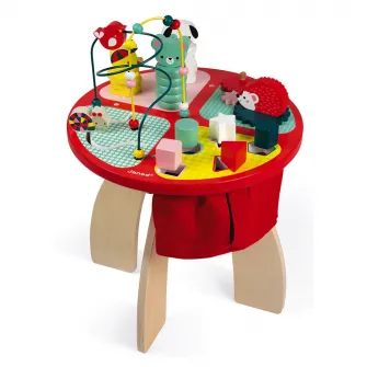 Masuta de activitati Janod - Baby Forest, din lemn