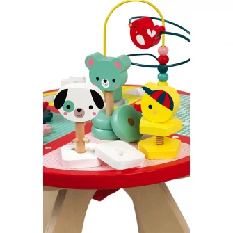 Masuta de activitati Janod - Baby Forest, din lemn
