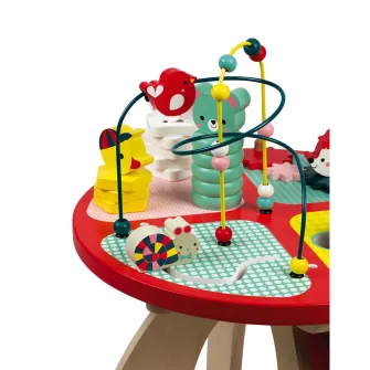 Masuta de activitati Janod - Baby Forest, din lemn