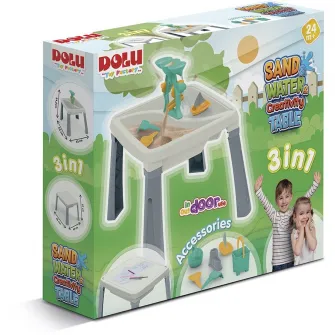 Masuta de joaca Dolu 3 in 1 - Water & sand, pastel