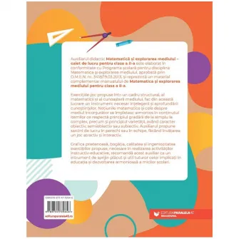 Matematica si explorarea mediului. cls. II. Caiet de lucru, Adriana Briceag, Ionela Catalina Bogdan, Maria Ionela Milos, Maria Cornelia Postoaca