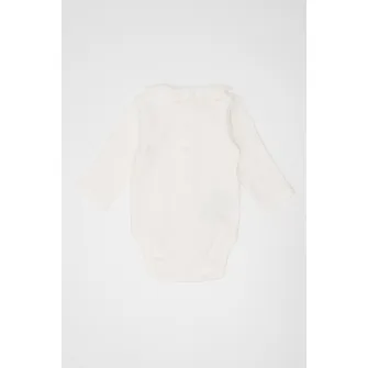 Mayoral, Body cu maneci lungi, Alb, 55 CM