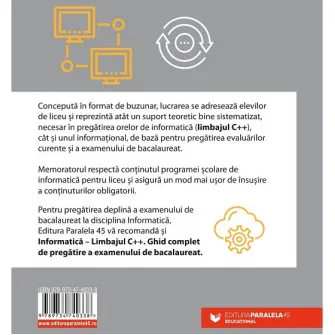 Memorator de informatica pentru liceu. Limbajul C++, Silvia Grecu, Lucia Miron, Mirela Tibu