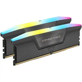 Memorie Corsair VENGEANCE® RGB, 64GB DDR5, 5200MHz CL40, optimizat AMD EXPO, Dual Channel Kit