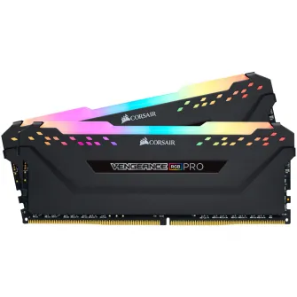 Память Corsair Vengeance RGB PRO 16 ГБ, DDR4, 3200 МГц, CL16, двухканальный комплект