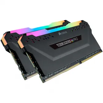 Память Corsair Vengeance RGB PRO 16 ГБ, DDR4, 3200 МГц, CL16, двухканальный комплект