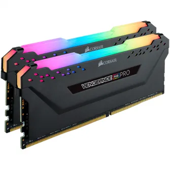 Память Corsair Vengeance RGB PRO 16 ГБ, DDR4, 3200 МГц, CL16, двухканальный комплект