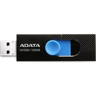 Флэш-накопитель USB ADATA UV320, 128 ГБ, USB 3.2, черный / синий