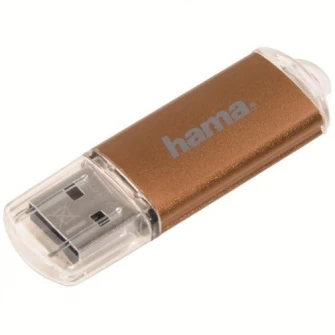 Флэш-накопитель USB Hama Laeta 32 ГБ, USB 2.0, коричневый