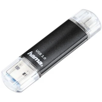 Флэш-накопитель USB Hama Laeta 64 ГБ, USB 3.0, черный