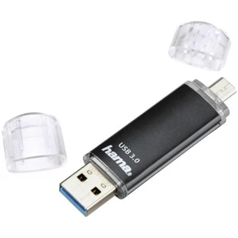 Флэш-накопитель USB Hama Laeta 64 ГБ, USB 3.0, черный