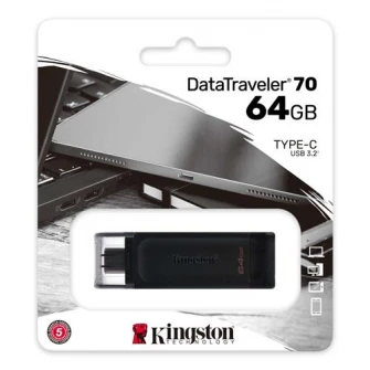 Kingston DataTraveler 70 USB-накопитель, 64 ГБ, USB-C 3.2