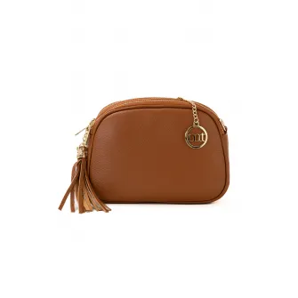 Mia Tomazzi, Geanta crossbody din piele Gradisca, Scortisoara