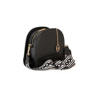 Mia Tomazzi, Geanta crossbody din piele Marghera, Negru