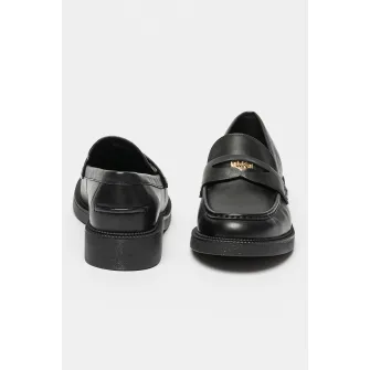 Michael Kors, Pantofi loafer de piele cu logo, Negru, 6