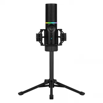 Микрофон на штативе Streamplify 48-TP, RGB, кардиоидный, USB 2.0