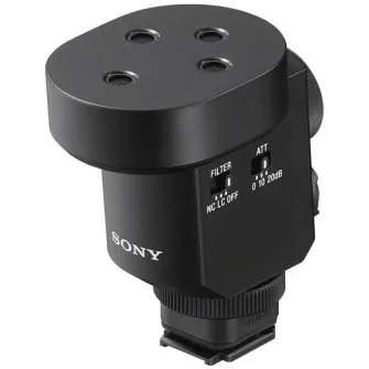 Microfon directional Sony ECM-M1, Compact, 8 moduri de inregistrare, Wireless, Negru