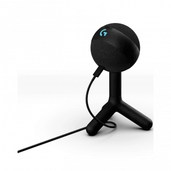 Microfon Gaming Logitech Yeti ORB, Lightsync RGB, USB, Negru