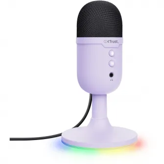Microfon Gaming Trust GXT234P YUNIX, USB, Iluminare RGB, Cardioid, microphone mute, lights on/off, Mov