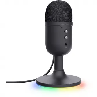 Microfon Gaming Trust GXT234P YUNIX, USB, Iluminare RGB, Cardioid, microphone mute, lights on/off, Negru