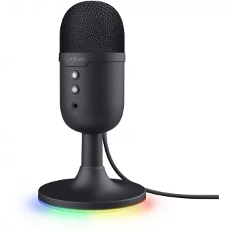 Microfon Gaming Trust GXT234P YUNIX, USB, Iluminare RGB, Cardioid, microphone mute, lights on/off, Negru