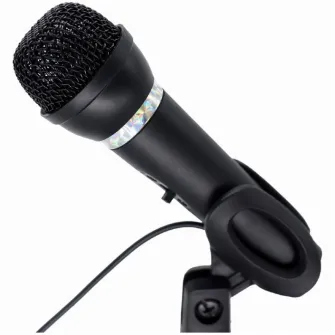 Microfon Gembird, jack 3.5 mm, Negru, MIC-D-04 x