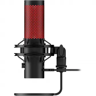 Microfon HyperX QuadCast 2, USB-C, pentru gaming, streaming si podcasting, control on-board, iluminare LED, stand antișoc demontabil, PC/Mac/PS5/PS4, negru