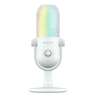 Microfon Razer Seiren V3 Chroma RGB USB, frecventa raspuns 20 Hz -20000 Hz, sensibilitate 34 Db, Alb