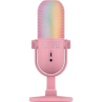 Microfon Razer Seiren V3 Chroma RGB USB, frecventa raspuns 20 Hz - 20000 Hz, sensibilitate 34 Db, Roz