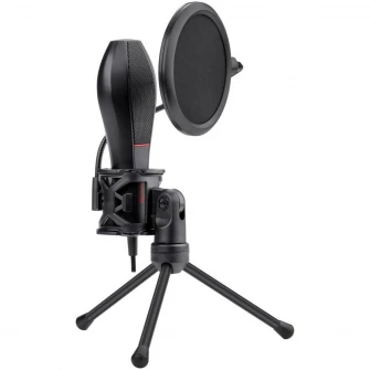 Microfon Redragon Quasar 2, omni-condenser, include stativ si pop filter, USB