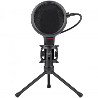 Microfon Redragon Quasar 2, omni-condenser, include stativ si pop filter, USB