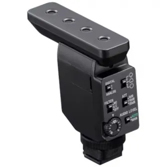 Microfon Sony ECM-B10, tip Shotgun, Compact, Wireless, Omnidirectional, Patina MI Shoe, Negru