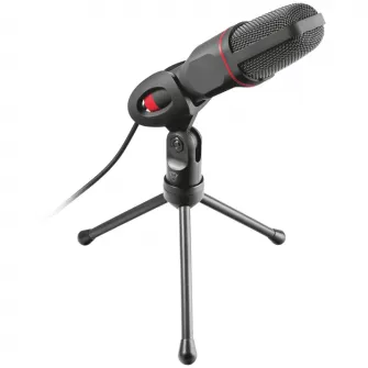 Microfon Trust GXT212 Mico, conectare USB3.5mm, Tripod, Negru