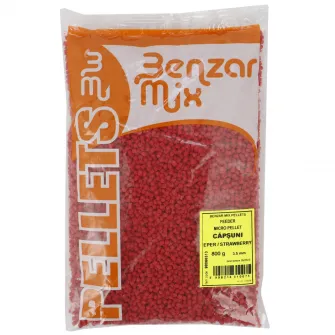 Micropelete Feeder Benzar Mix, 800g, capsuni, 3.5mm