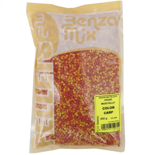 Micropelete Feeder Benzar Mix, 800g, color carp, 3.5mm