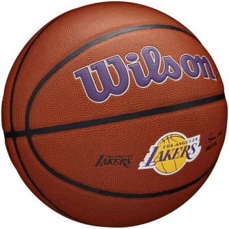 Minge baschet WILSON NBA Team Alliance, marimea 7, Maro/Mov/Galben
