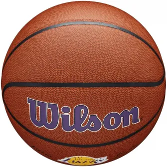 Minge baschet WILSON NBA Team Alliance, marimea 7, Maro/Mov/Galben