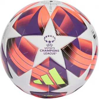 Minge fotbal Adidas WUCL League, marime 5, alb/portocaliu